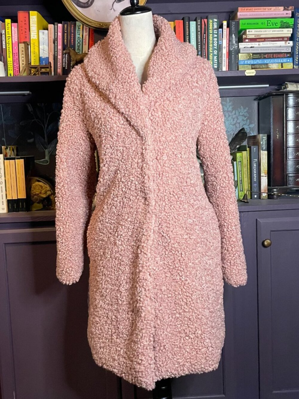 Soft Pink Fuzzy / Teddy Coat - Picture 2 of 8